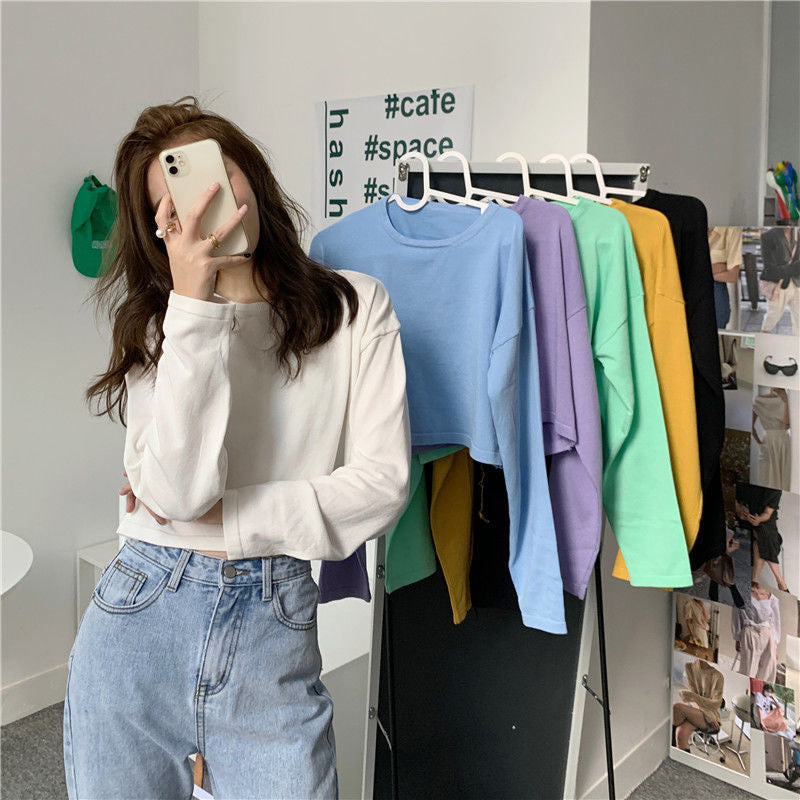 Bubblegum and Ivory Checkered Crop Sweater