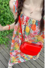 Floral Pattern Spaghetti Straps Summer Long Dress