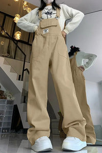 Cute Light Colors Long Denim Jumpsuits