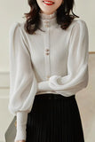 Long Sleeve High Neck Elegant Knitted Slim Sweater