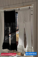 Retro Lace Ruffles Long Grunge Pants