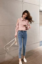Cute Bow Cropped Sleeve Blouse Shirt