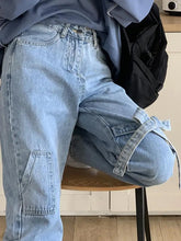 High Waist Cute Bow Long Jeans Pants