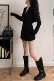 Long Sleeve Retro Striped Office Blouse Shirt