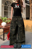 Loose Wide Leg Camouflage Style Pants
