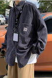 Long Sleeve Retro Colors Men Corduroy Shirts