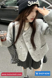 Long Sleeve Simple Elegant Button Coat Jacket