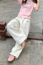 Loose Elastic Waist Stars Printed Cute Pants
