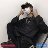 Long Sleeve Dragon Pattern Chinese Style Blouse Shirt