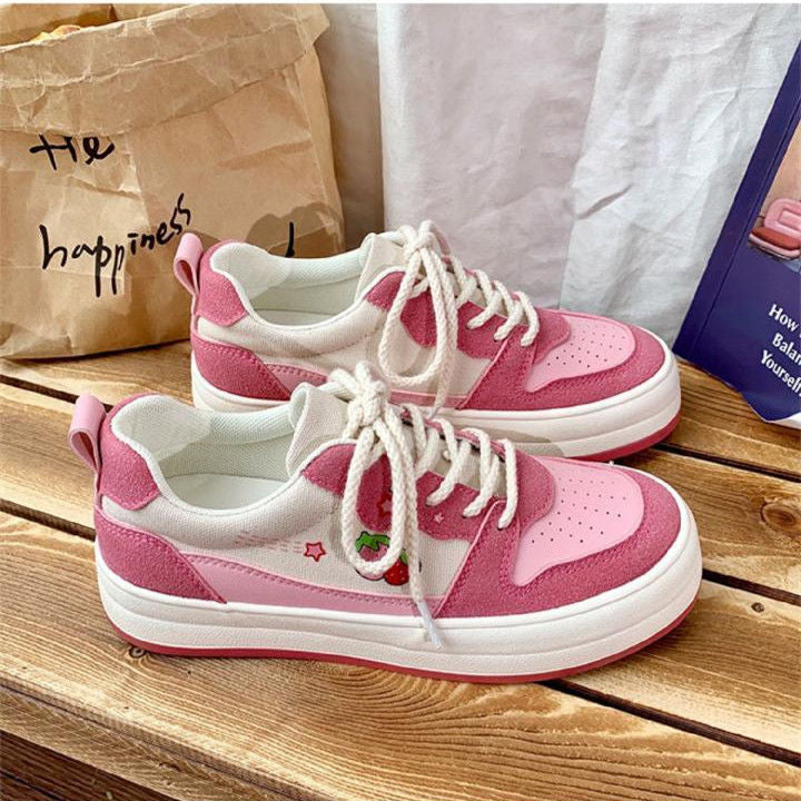 Cute Strawberry Low Running Sneakers – Tomscloth
