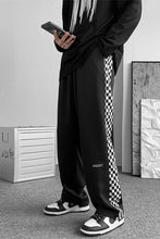 Loose Side Checkered Plaid Hip Hop Pants