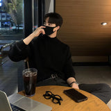 Long Sleeve Stand Collar Knitted Men Sweater