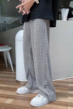 Loose Plaid Hip Hop Style Men Pants