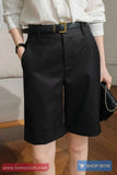 High Waist Loose Classic Women Office Shorts