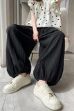 Loose Cotton Linen Lantern Sweatpants
