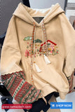 Loose Retro Embroidered Tassel Hoodies