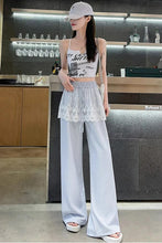 High Waist Loose Pants Combined Sweet Lace