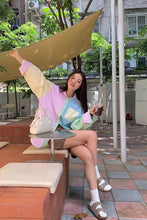 Long Sleeve Striped Pastel Colors Blouse Shirts