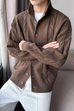 Long Sleeve Retro Knitted Warm Cardigan Men Sweater