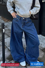 Loose Retro 90s Style Women Jeans Pants