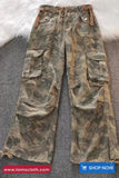 Camouflage Style Cargo Pockets Pants