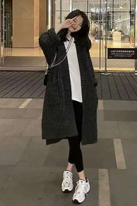 Loose Long Retro Lazy Cardigan Sweater