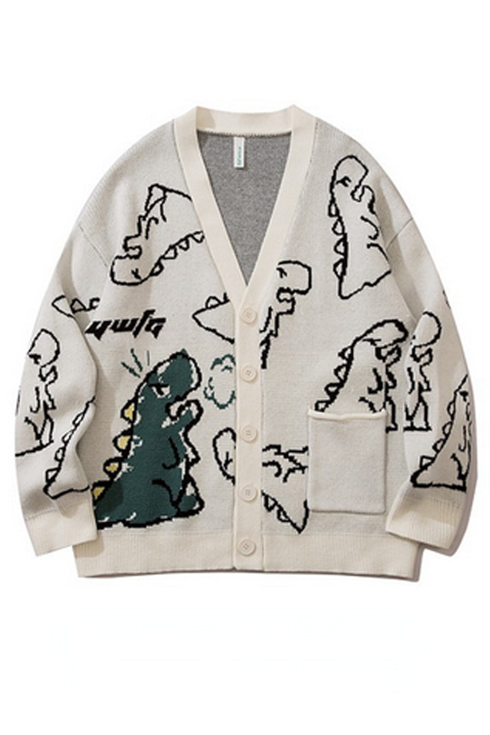 Cute Dinosaur Pattern Cardigan Sweater – Tomscloth