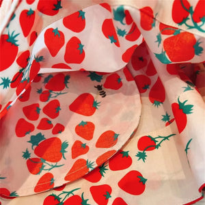 Strawberry Printed Basic Homewear Shorts Pants