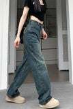 High Waist Classic Blue Long Jeans Pants