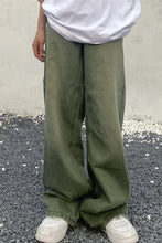 Loose Vintage Green Jeans Pants