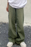 Loose Vintage Green Jeans Pants