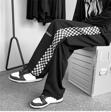 Loose Side Checkered Plaid Hip Hop Pants