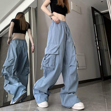 High Waist Loose Big Pocket Pants