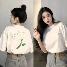 Casual Cute Flower Two Side Printed Shirt