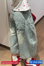 High Waist Retro Style Knee Length Jeans Pants