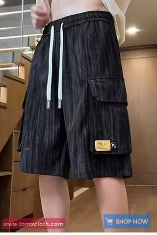 Casual Hip Hop Tie Dye Style Men Cargo Shorts