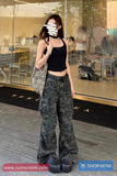 Loose Camouflage Pattern Cargo Long Pants