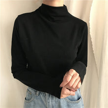 Long Sleeve Casual High Neck Slim Shirts