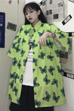 Loose Short Sleeve Butterfly Pattern Shirt
