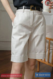 High Waist Loose Classic Women Office Shorts