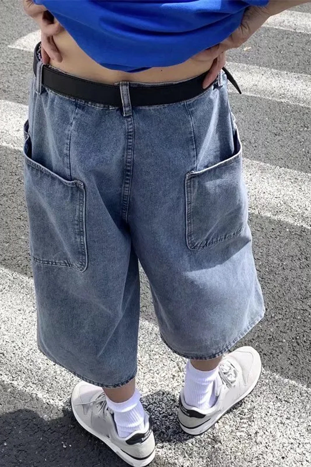 Loose Wide Leg Hip Hop Denim Shorts Pants – Tomscloth