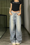 High Waist Loose Reversible Style Jeans Pants