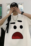Loose Cute Emoticon Face Shirts
