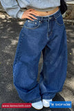Loose Retro 90s Style Women Jeans Pants