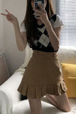 High Waist Sexy Pleated Mini Skirts