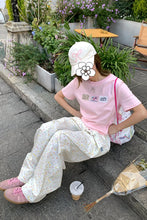 Loose Elastic Waist Stars Printed Cute Pants