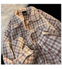 Long Sleeve Retro Houndstooth Blouse Shirts