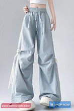 Loose Striped Cute Bow Long Sweatpants