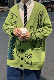 Cute Dinosaur Pattern Cardigan Sweater