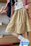 Casual A-Line Elastic Waist Mini Skirts